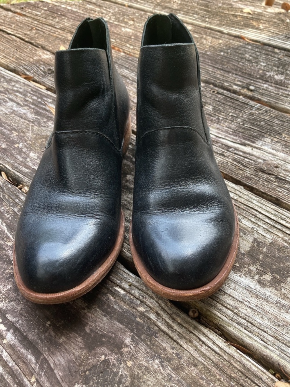 Women’s Black Leather Boots - Picture 2 of 3